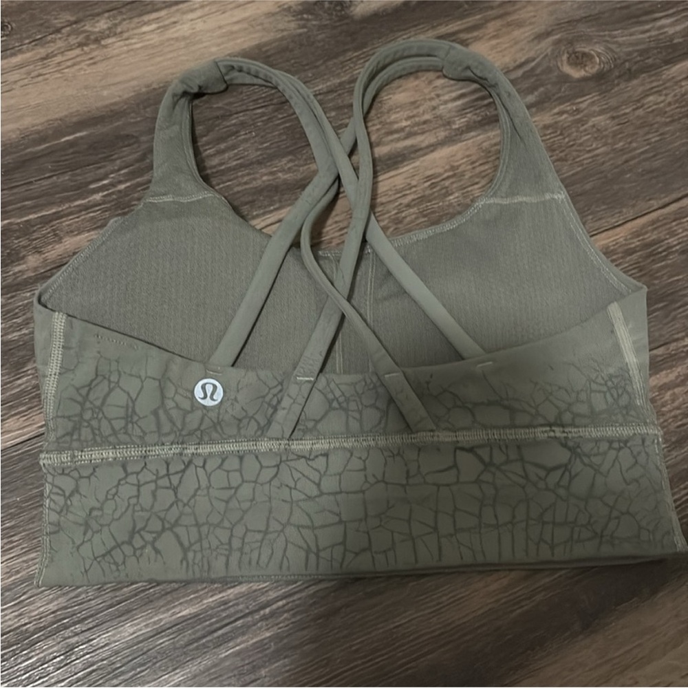 Grey lululemon racer back sports bra